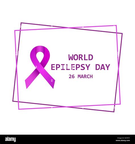 Símbolo Del Día Mundial De La Epilepsia Ilustración Vectorial El 26