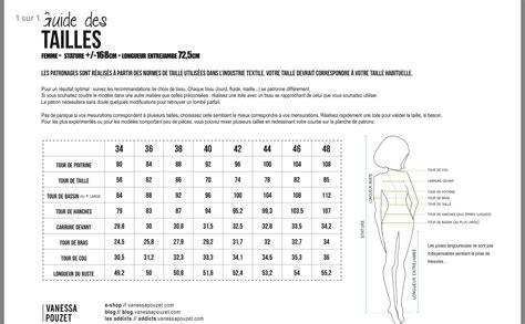 Épinglé Par Claire Favier Sur Couture Guide Des Tailles Guide