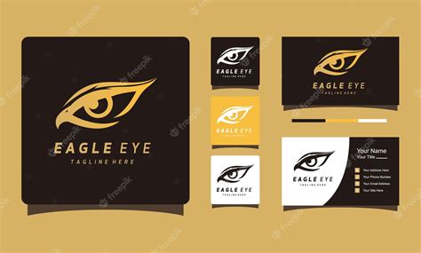 Premium Vector Eagle Eye Logo Design Forming Eyes That Are Staring