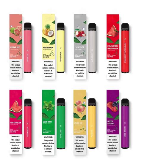 Oem Odm Customized Latest Popular Disposable Vapor Vape Pod Stick Puff Bar Electronic Cigarette