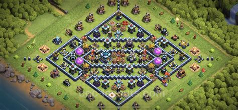 Farming Base Th13 With Link Anti Everything Hybrid Clash Of Clans