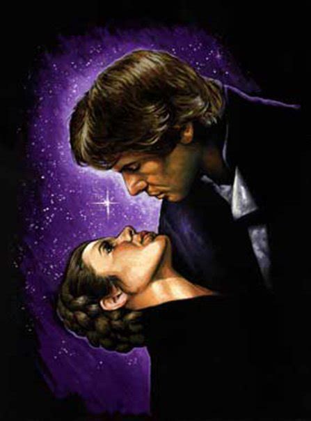 Star Wars Princess Leia And Han Solo Kiss Lei Partilha