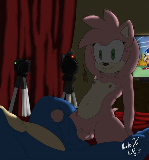 Rule 34 2015 Amy Rose Anthro Aval0nx Balls Blue Arms Erection Female