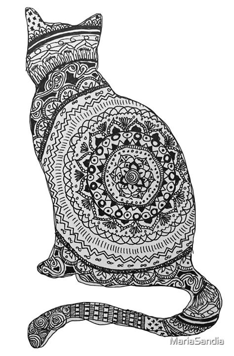 Láminas Artísticas Gato Mandala De Mariasandia Redbubble