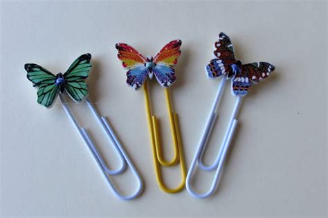 Butterfly Paper Clips Set Of 3