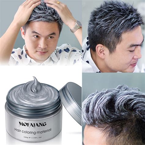 Mofajang Color Hair Wax Hair Styling Temporary Dye Disposable Fashion