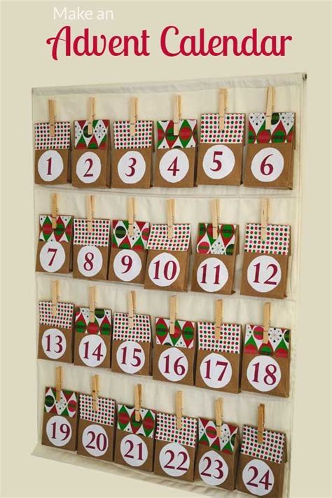 Make Your Own Diy Advent Calendar Homemade Advent Calendars Diy