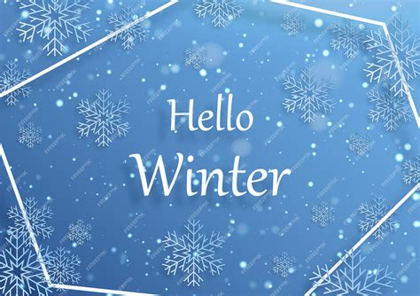Premium Vector Happy Winter Season On Festive Pattern With Snowflakes
