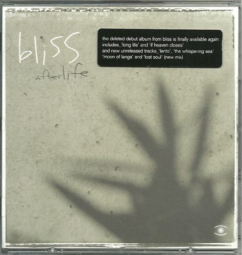 Bliss Afterlife Cd Album Reissue Discogs
