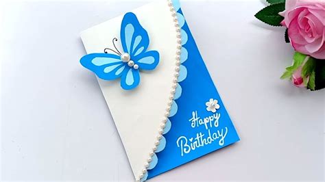 Paper And Party Supplies Happy Birthday Beautiful Handmade Card Paper