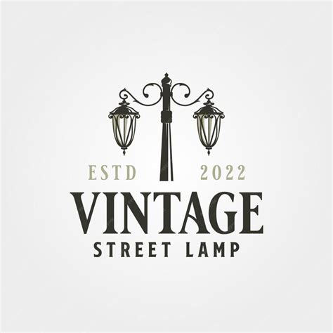 Premium Vector Vintage Street Lamp Logo Vector Symbol Illustration Design