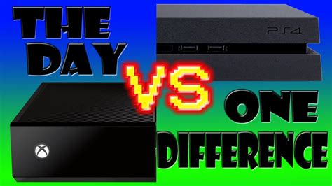Xbox One Vs Ps4 The Day One Difference Youtube