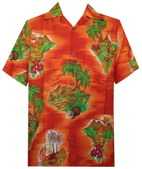 Holiday Hawaiian Shirt 8 Mens Scenic Flower Print Beach Aloha Party