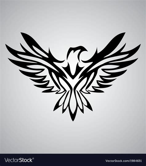 Tribal Eagle Royalty Free Vector Image Vectorstock