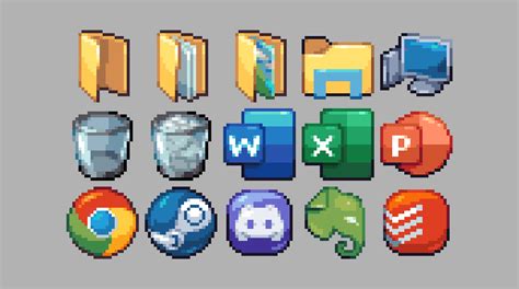 Pixely Desktop Icons By Reffsq Rpixelart