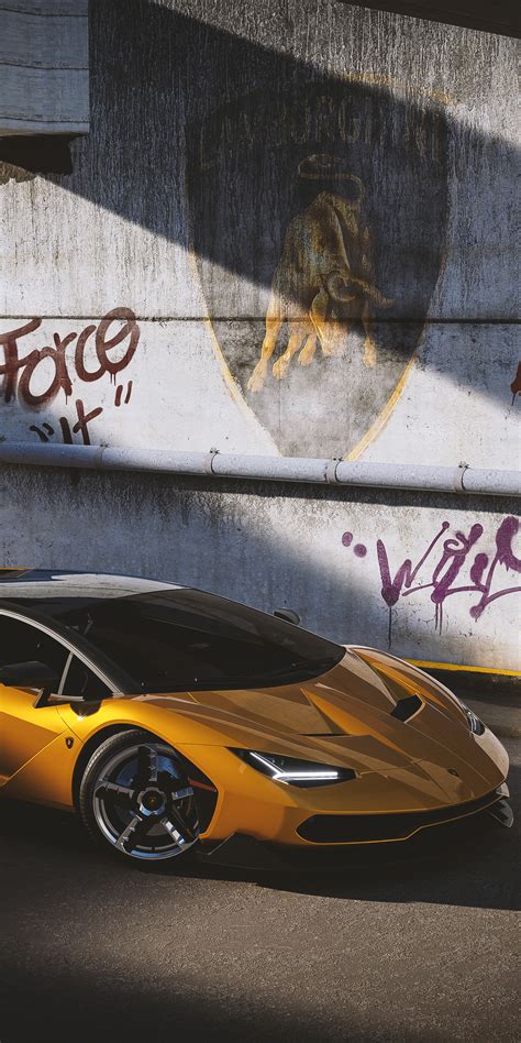 1080x2160 Lamborghini Centenario Yellow Cgi 2021 4k One Plus 5thonor
