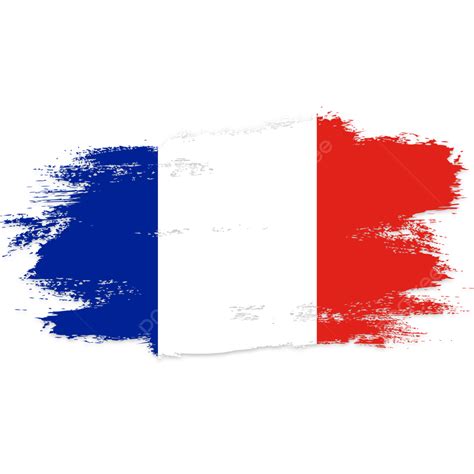 透明的法國國旗與水彩畫筆剪貼畫 法國 法国国旗 法国国旗矢量图素材圖案，psd和png圖片免費下載