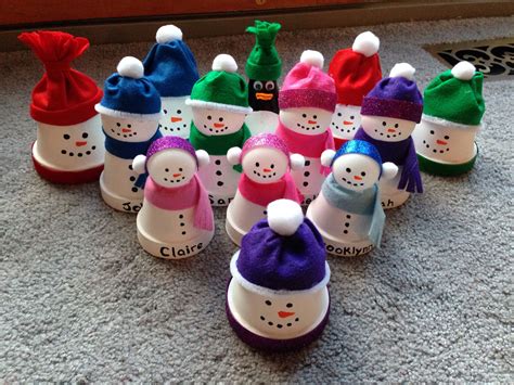 Clay Pot Snowmen Crafts Clay Pot Snowman Clay Pots
