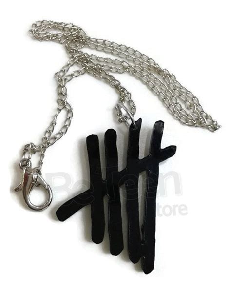 5 Seconds Of Summer Necklace Acrylic 5sos Handmade By Beteenstore