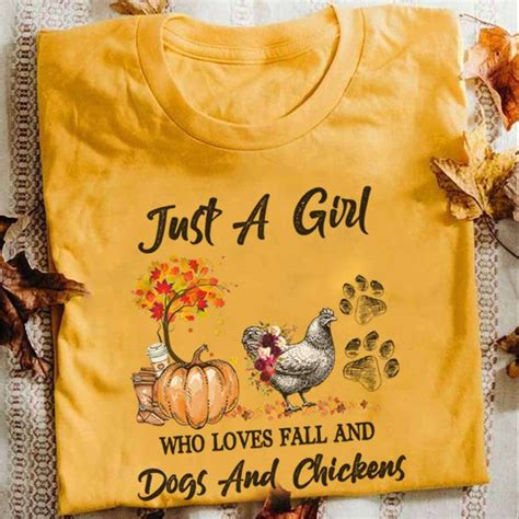 Autumn Chicken Dog Just A Girl Who Loves Fall And Dogs And Chickens