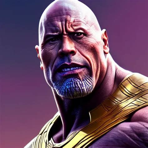 Dwayne Johnson As Thanos Western Dandd Fantasy Stable Diffusion