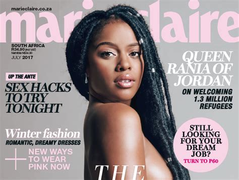 Top Sa Celebs Pose Nude For Charity In Marie Claire Magazines