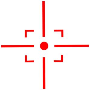 There are some great advantages to a crosshair that's nothing more than a center dot: Target Center Red Clip Art at Clker.com - vector clip art ...