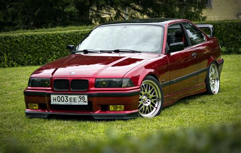 Wallpaper Tuning Bmw Bmw Red Stance E36 Images For Desktop