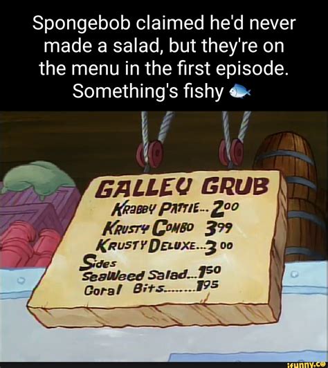Spongebob Claimed Hed Never Made A Salad But Theyre On The Menu In