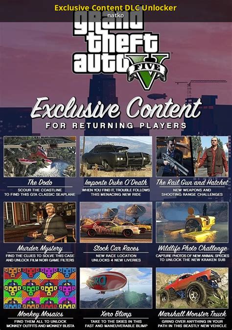 Exclusive Content Dlc Unlocker Grand Theft Auto V Mods