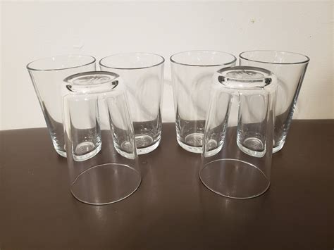 Ikea 2141 Glass Tumblers Clear 10 Oz Drinking Glasses Made In Etsy