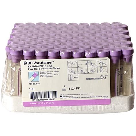 BD Vacutainer K EDTA Plus Blood Collection Tubes Pk Best Laboratory Supply Company In