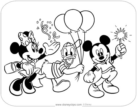 Mickey Mouse Friends Coloring Pages Disneyclips Com