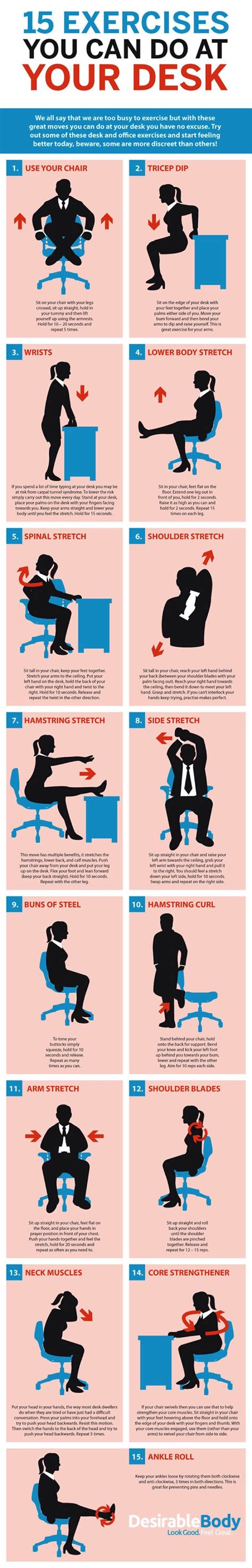 Maybe you would like to learn more about one of these? Ejercicios en el Escritorio | Office exercise, Desk ...