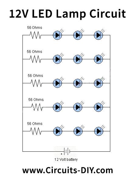12 Volt Led Lights Circuit Diagram