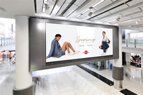 shopping mall digital ad mockup mockuptree
