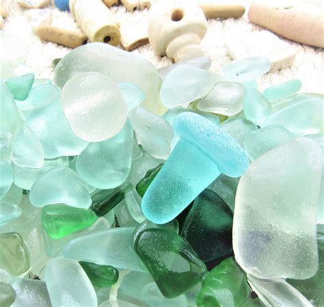 Whitley Bay Blue Sea Glass Stopper Glass Stopper Blue Sea Glass