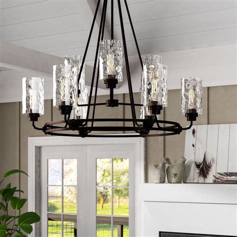 Laurel Foundry Modern Farmhouse Westhope 9 Light Shaded Tiered