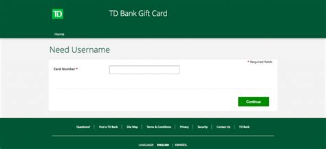 A monthly inactivity fee of $2.50 will be deducted from your card balance after 12 consecutive months of inactivity, even if your card has not been activated. www.tdbank.com/giftcardinfo - Access TD Bank Visa Gift ...