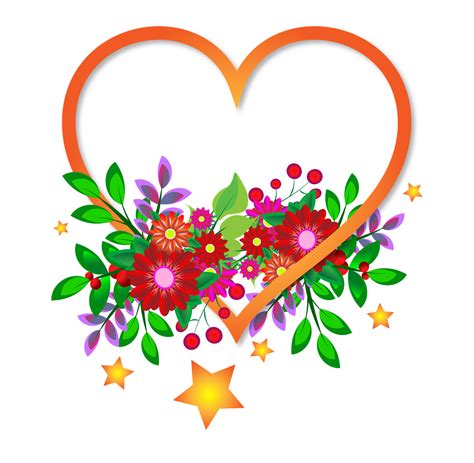 Download A Heart Flowers Sign Royalty Free Stock Illustration Image