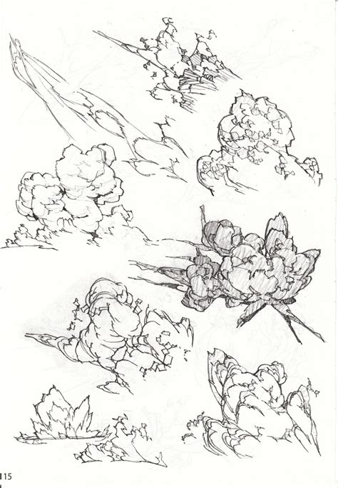 Yoshinari Explosion Studies Smoke Drawing Explosion Drawing Drawings