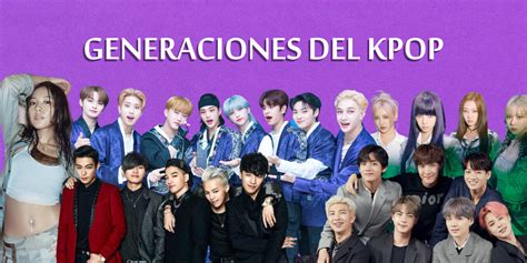 Generaciones Del Kpop Con K De Kpop