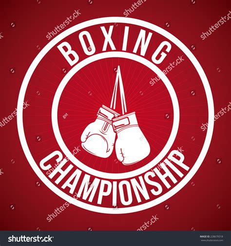 Boxing Graphic Design Vector Illustration Stock Vector 228679318