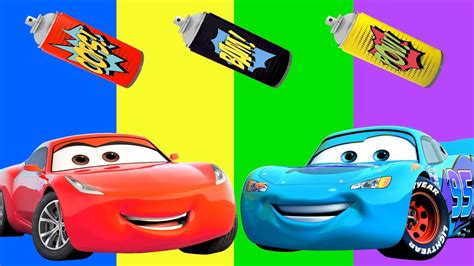 Baby Learn Colors With Wrong Colors Cars 3 Lightning Mcqueen Cruz