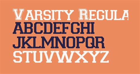 Varsity Regular Free Font What Font Is