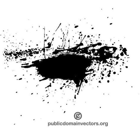 Ink Splatter Vector Element Public Domain Vectors