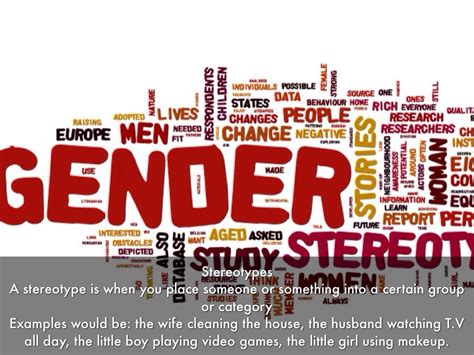 Gender Stereotypes By Ben Stephens