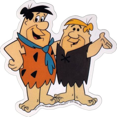 Sticker The Flintstones Fred Flintstone Barney Rubble Cartoon Tv