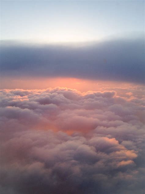 Sunset Above The Clouds May 2014 Northbound From Miami Sky