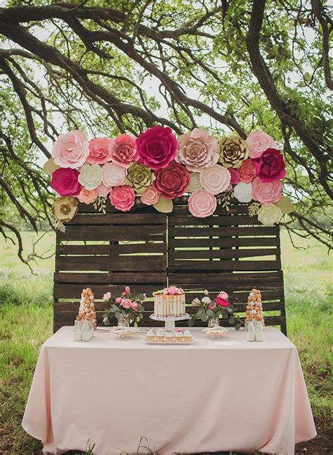 Find inspiration on diys and see photos from bridal events hosted by users just like you, from tea parties to brunches. Pink Farm Animal Baby Shower | Paper flowers wedding ...